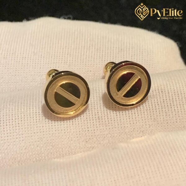 Cartier Love Single Stud Solid 18K Yellow Gold Earring 1:1 Custom Made