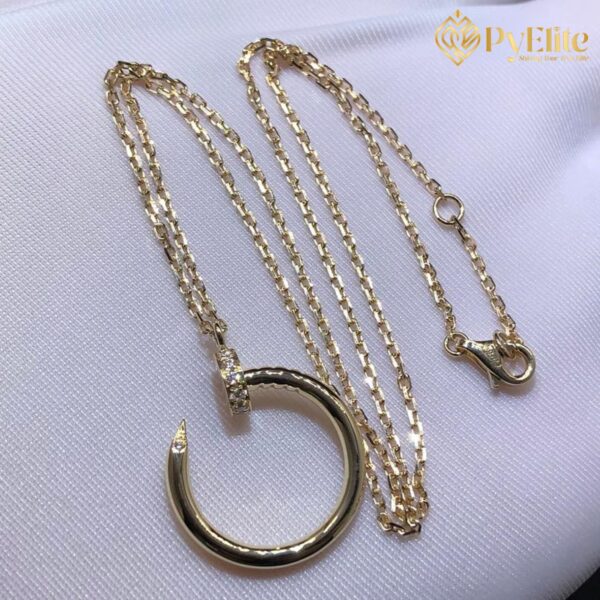 Cartier Juste Un Clou Diamond Pendant 18K Yellow Gold Necklace 1:1 Custom Made