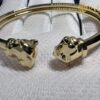 Cartier Panthere de Cartier Double Head Custom Made Solid 18K Yellow Gold Bracelet N6706117