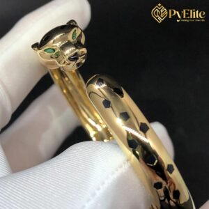 Cartier Panthere de Cartier Medium Model Custom Made Pure 18k Yellow Gold Bracelet N6721917